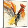 Festive Rooster I-Albena Hristova-Mounted Art Print