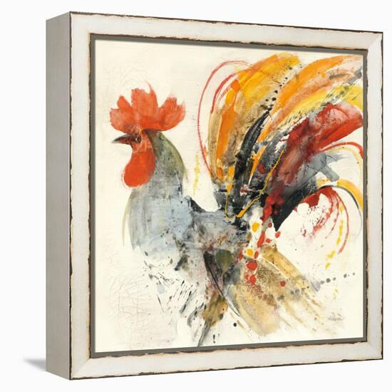 Festive Rooster II-Albena Hristova-Framed Stretched Canvas