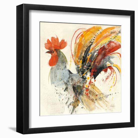 Festive Rooster II-Albena Hristova-Framed Art Print