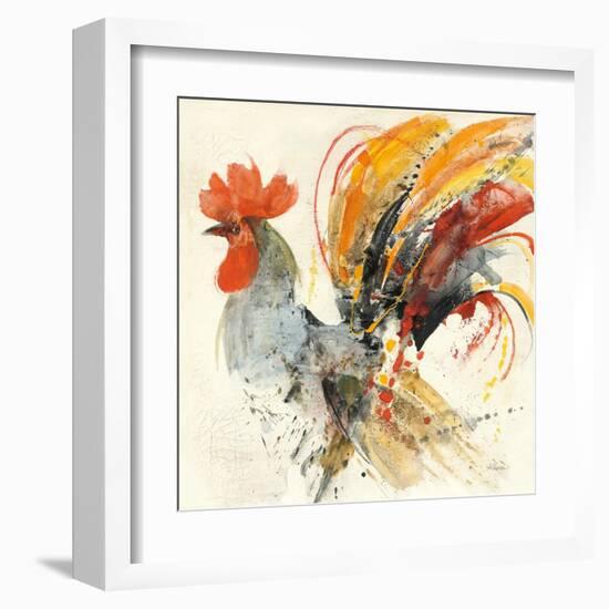 Festive Rooster II-Albena Hristova-Framed Art Print