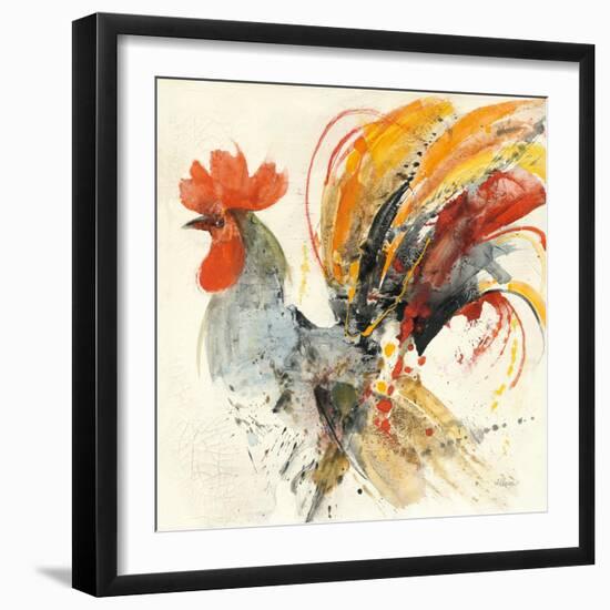 Festive Rooster II-Albena Hristova-Framed Art Print