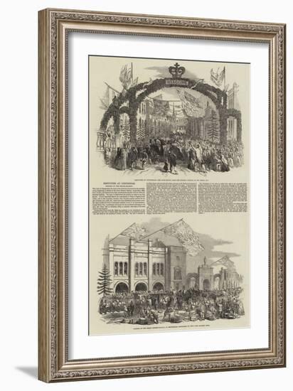 Festivities at Chippenham, Opening of the Cheese-Market-Samuel Read-Framed Giclee Print