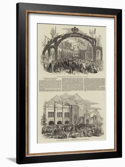 Festivities at Chippenham, Opening of the Cheese-Market-Samuel Read-Framed Giclee Print