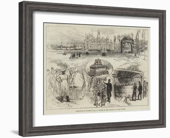 Festivities at Thoresby Hall, in Honour of the Majority of Lord Newark-Charles Robinson-Framed Giclee Print