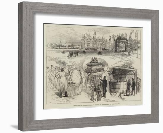 Festivities at Thoresby Hall, in Honour of the Majority of Lord Newark-Charles Robinson-Framed Giclee Print