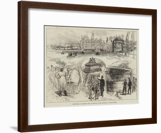 Festivities at Thoresby Hall, in Honour of the Majority of Lord Newark-Charles Robinson-Framed Giclee Print