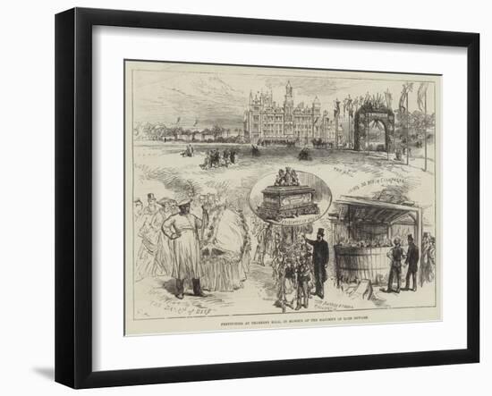 Festivities at Thoresby Hall, in Honour of the Majority of Lord Newark-Charles Robinson-Framed Giclee Print