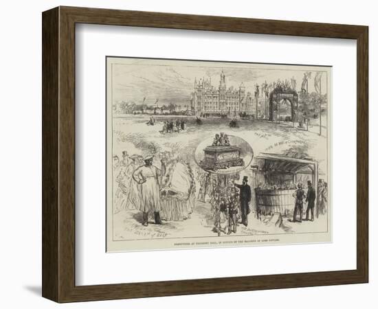 Festivities at Thoresby Hall, in Honour of the Majority of Lord Newark-Charles Robinson-Framed Giclee Print