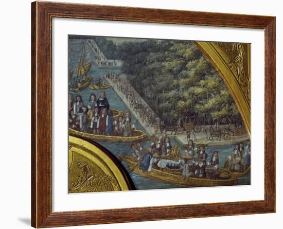 Festivities on Grand Canal of Versailles-null-Framed Giclee Print