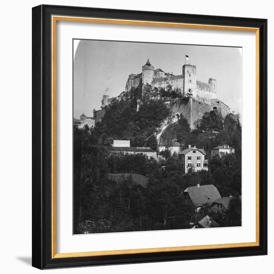 Festung Hohensalzburg, Salzburg, Austria, C1900s-Wurthle & Sons-Framed Photographic Print