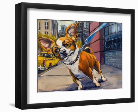 Fetch Cab-Connie R. Townsend-Framed Art Print