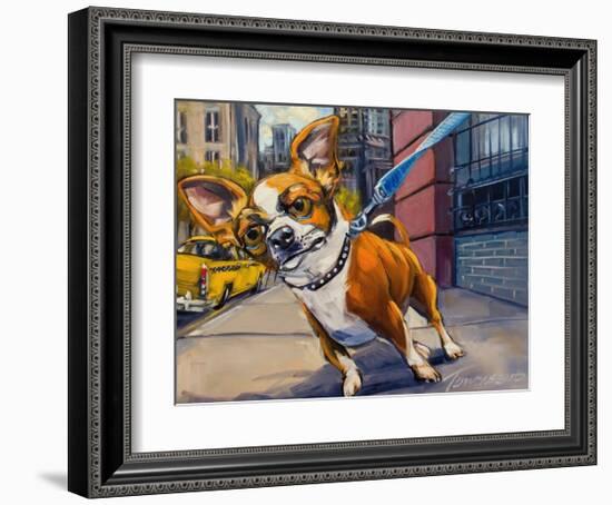 Fetch Cab-Connie R. Townsend-Framed Art Print