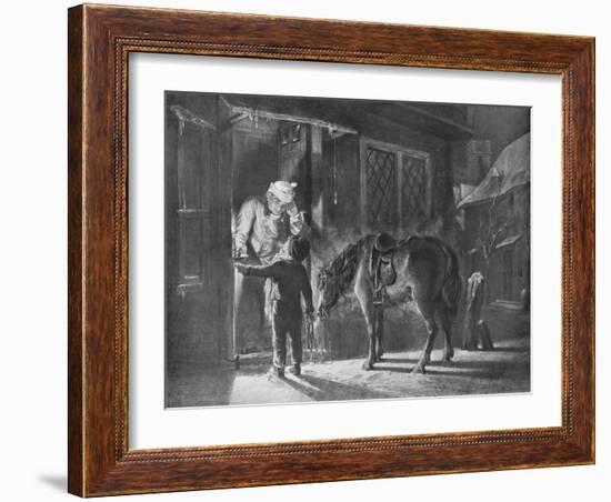 'Fetching the Doctor', 1845, (1912)-William Collins-Framed Giclee Print