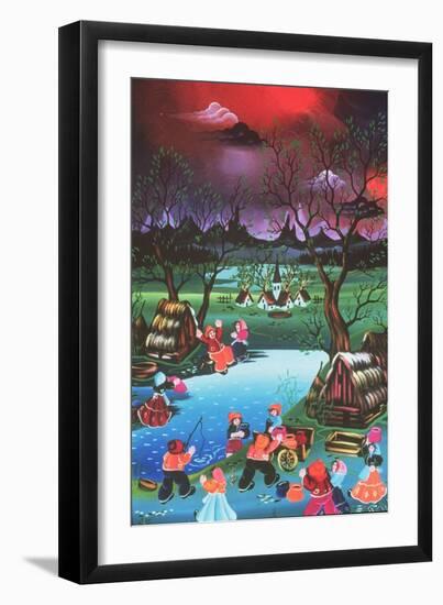 Fetching Water-Herbert Hofer-Framed Giclee Print