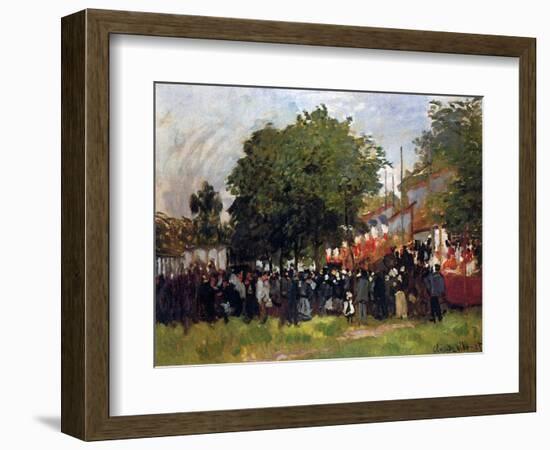 Fete at Argenteuil, 1884-Claude Monet-Framed Giclee Print