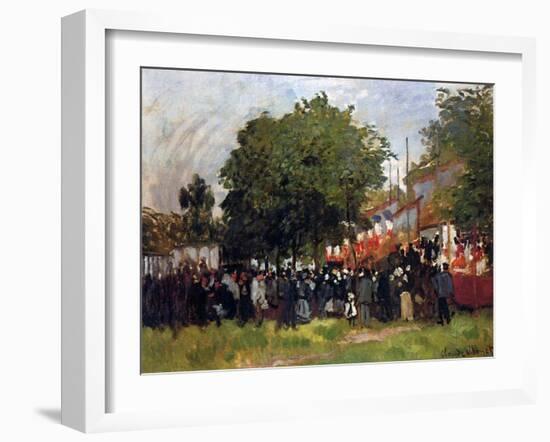 Fete at Argenteuil, 1884-Claude Monet-Framed Giclee Print