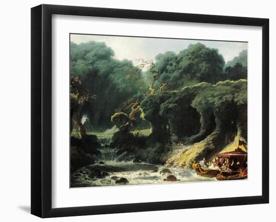 Fete at Rambouillet or Island of Love, Circa 1770-Jean-Honoré Fragonard-Framed Giclee Print