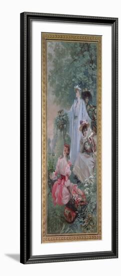 Fete Champetre near Paris, 1891-Georges Clairin-Framed Giclee Print