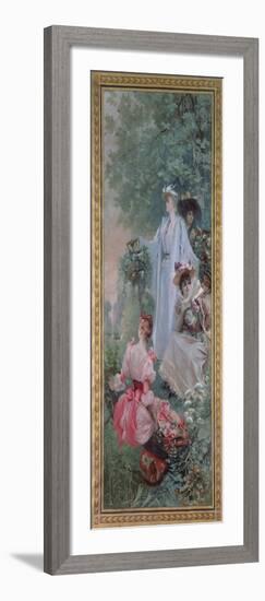 Fete Champetre near Paris, 1891-Georges Clairin-Framed Giclee Print