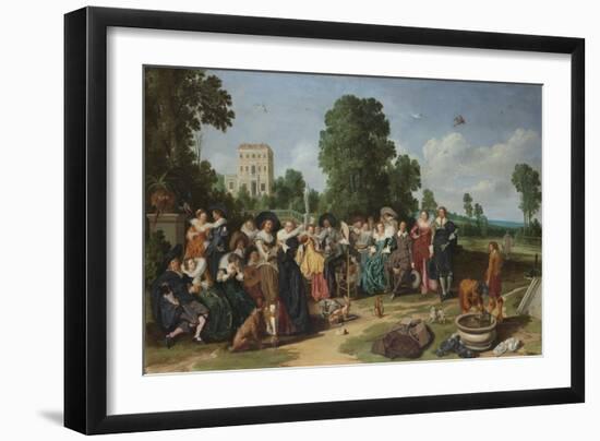 Fete Champetre-Dirck Hals-Framed Art Print