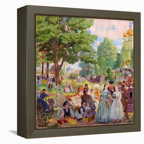 Fete De La Sainte Trinite - Feast of the Holy Trinity Par Kustodiev, Boris Michaylovich (1878-1927)-Boris Mikhailovich Kustodiev-Framed Premier Image Canvas