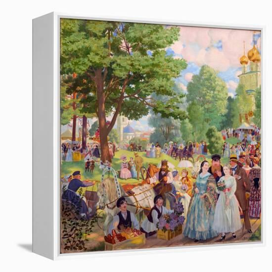 Fete De La Sainte Trinite - Feast of the Holy Trinity Par Kustodiev, Boris Michaylovich (1878-1927)-Boris Mikhailovich Kustodiev-Framed Premier Image Canvas