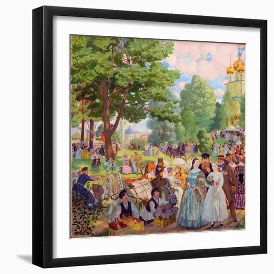 Fete De La Sainte Trinite - Feast of the Holy Trinity Par Kustodiev, Boris Michaylovich (1878-1927)-Boris Mikhailovich Kustodiev-Framed Giclee Print