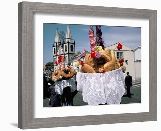 Fete Du Saint Esprit, Festival, Pico Madalena, Azores, Portugal-Bruno Barbier-Framed Photographic Print