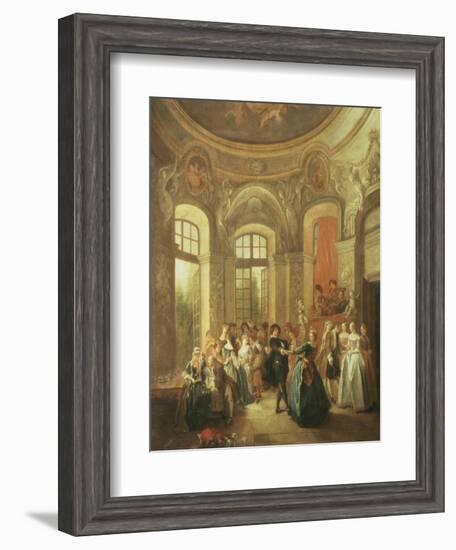 Fete Galante, Music and Dancing-Jean Baptiste Pater-Framed Giclee Print