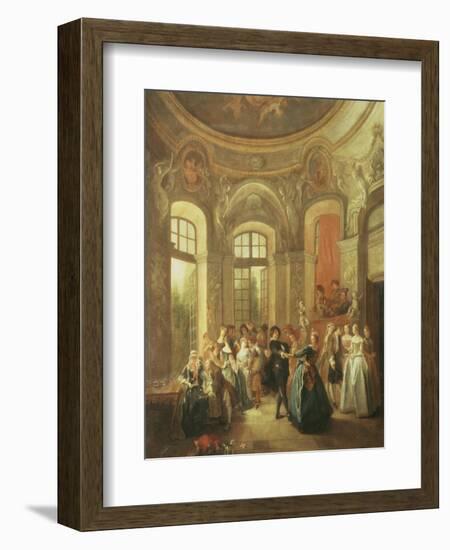 Fete Galante, Music and Dancing-Jean Baptiste Pater-Framed Giclee Print