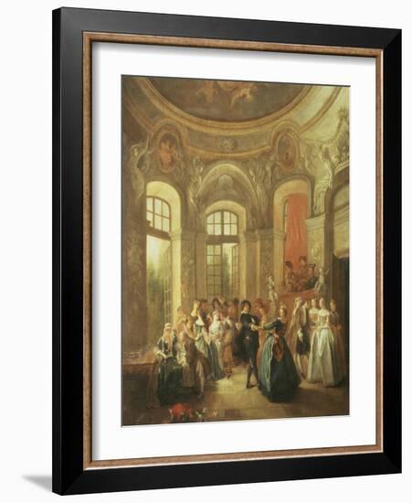 Fete Galante, Music and Dancing-Jean Baptiste Pater-Framed Giclee Print