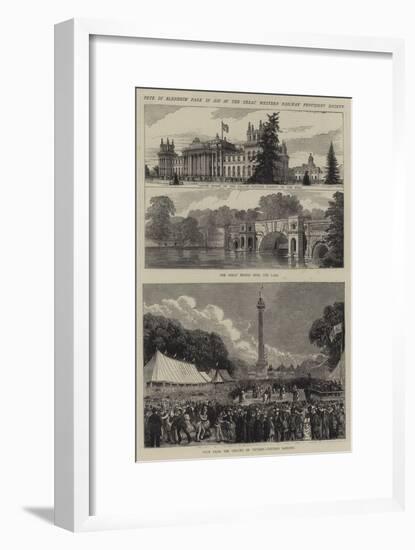 Fete in Blenheim Park in Aid of the Great Western Railway Provident Society-null-Framed Giclee Print