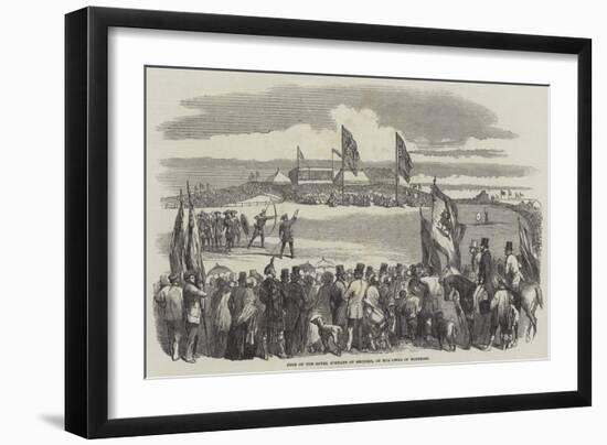 Fete of the Royal Company of Archers, on the Links of Montrose-null-Framed Giclee Print