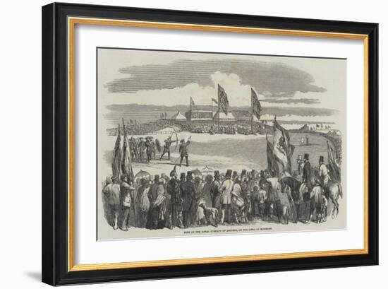 Fete of the Royal Company of Archers, on the Links of Montrose-null-Framed Giclee Print