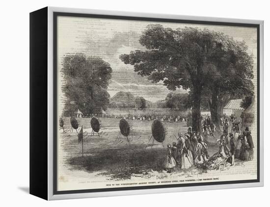 Fete of the Worcestershire Archery Society, at Sherridge Court, Near Worcester-null-Framed Premier Image Canvas