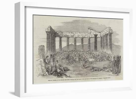 Fete to Officers of the English and French Forces-null-Framed Giclee Print