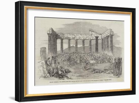 Fete to Officers of the English and French Forces-null-Framed Giclee Print