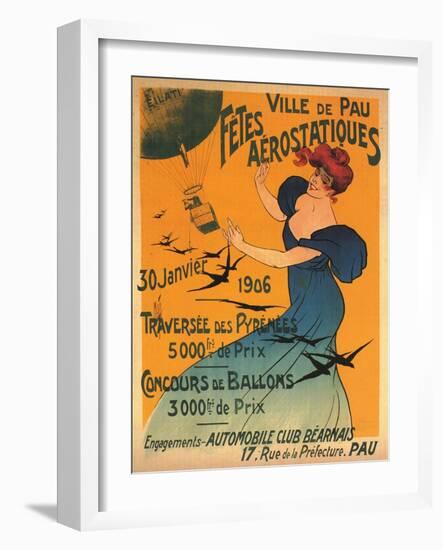 Fetes Aeronautique, Aeronautical Celebration-Ferdinand Misti-mifliez-Framed Art Print