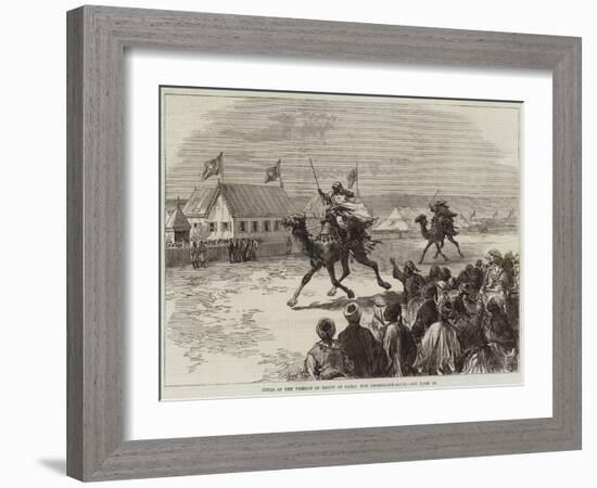 Fetes of the Viceroy of Egypt at Cairo, the Dromedary-Race-null-Framed Giclee Print