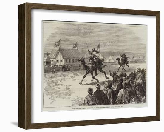 Fetes of the Viceroy of Egypt at Cairo, the Dromedary-Race-null-Framed Giclee Print