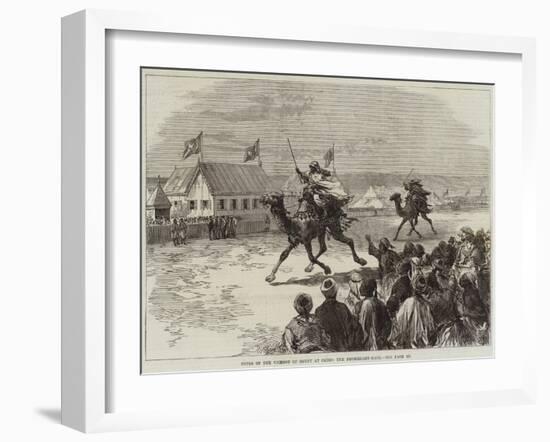 Fetes of the Viceroy of Egypt at Cairo, the Dromedary-Race-null-Framed Giclee Print