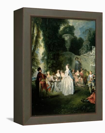 Fetes Venitiennes, 1718-19-Jean Antoine Watteau-Framed Premier Image Canvas