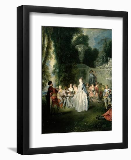 Fetes Venitiennes, 1718-19-Jean Antoine Watteau-Framed Giclee Print