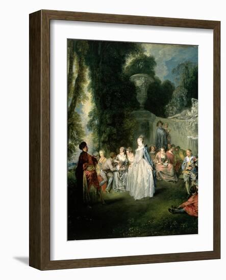 Fetes Venitiennes, 1718-19-Jean Antoine Watteau-Framed Giclee Print