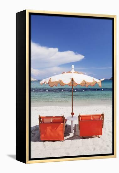 Fetovaia Beach, Island of Elba, Livorno Province, Tuscany, Italy-Markus Lange-Framed Premier Image Canvas