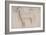 Feuille d'études : chevaux et croquis d'une tête d'adolescent-Edgar Degas-Framed Giclee Print