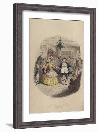 Fezziwig's Ball - a Christmas Carol, 1843-John Leech-Framed Giclee Print