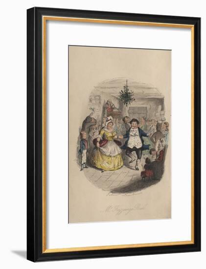 Fezziwig's Ball - a Christmas Carol, 1843-John Leech-Framed Giclee Print