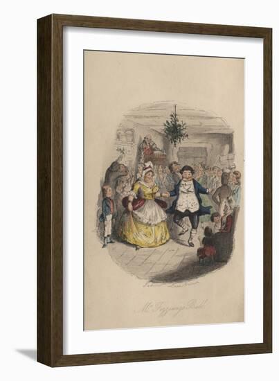 Fezziwig's Ball - a Christmas Carol, 1843-John Leech-Framed Giclee Print