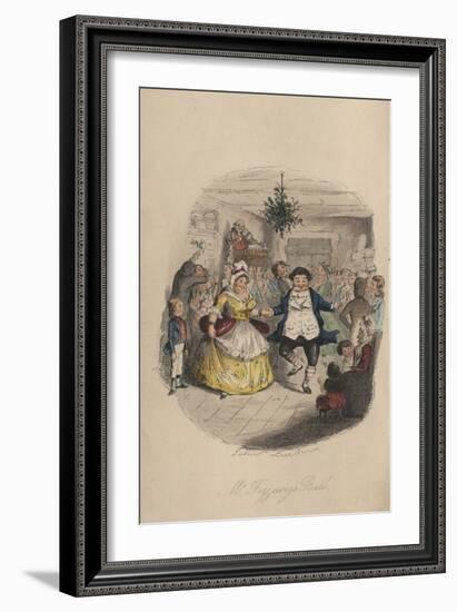 Fezziwig's Ball - a Christmas Carol, 1843-John Leech-Framed Giclee Print